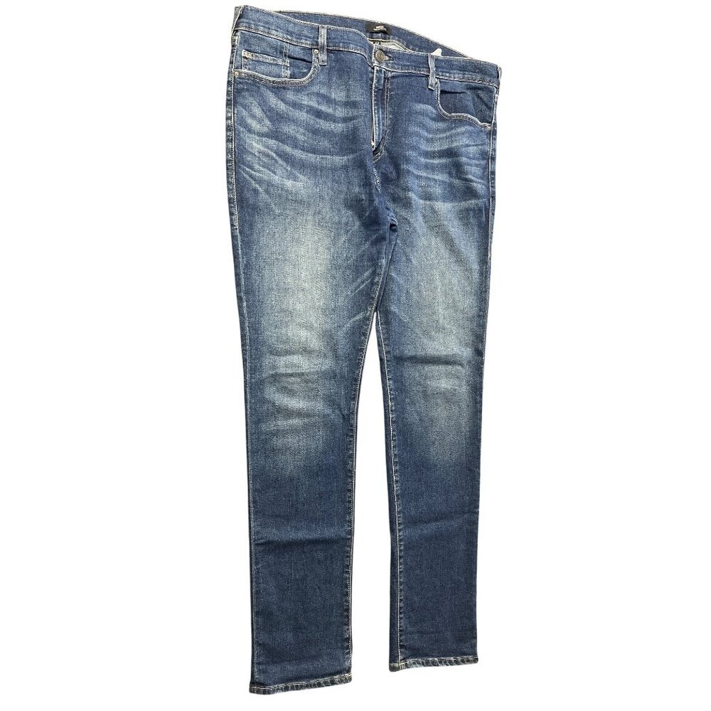 True Religion Rocco Mens Relaxed Skinny Jeans Size 40x34.5 Blue Denim Cotton Ble